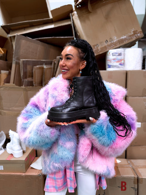 ЧЁРНЫЕ сапоги "SILENT" Y2093